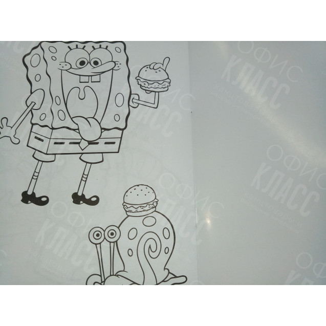 РАСКРАСКА ПОЛИГРАФИСТ (БЕНДЕРЫ) А5 6 ЛИСТОВ "ГУБКА БОБ"