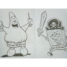 РАСКРАСКА ПОЛИГРАФИСТ (БЕНДЕРЫ) А5 6 ЛИСТОВ "ГУБКА БОБ"