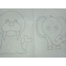 РАСКРАСКА ПОЛИГРАФИСТ (БЕНДЕРЫ) А5 6 ЛИСТОВ "ЗООПАРК"