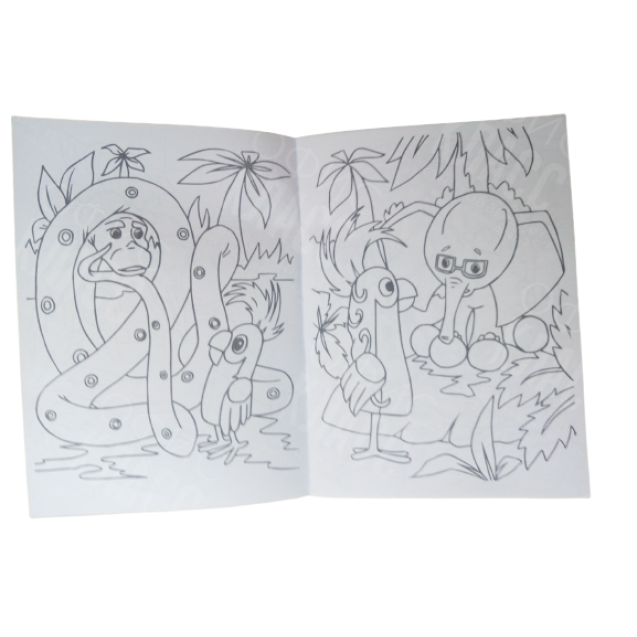 РАСКРАСКА ПОЛИГРАФИСТ (БЕНДЕРЫ) А5 8 ЛИСТОВ 38 ПОПУГАЕВ