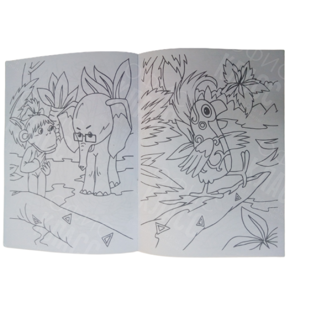 РАСКРАСКА ПОЛИГРАФИСТ (БЕНДЕРЫ) А5 8 ЛИСТОВ 38 ПОПУГАЕВ