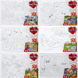 РОСПИСЬ НА ХОЛСТЕ "CANVAS PAINTING" 21СМ*31СМ ДТ-ОО-09305