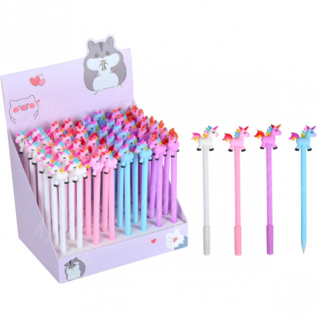 РУЧКА ГЕЛЕВАЯ 6063 "ЕДИНОРОГ" СИНЯЯ