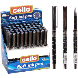 РУЧКА МАСЛЯНАЯ "SOFT INK" CELLO CL281-50 ЧЕРНАЯ