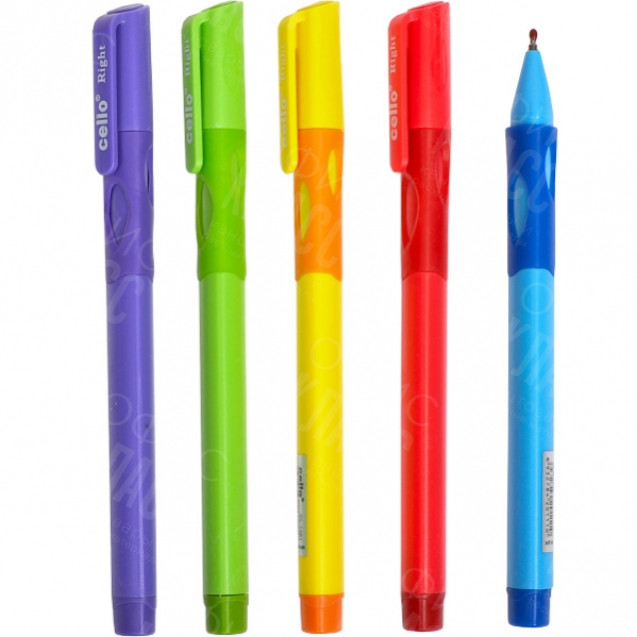 РУЧКА МАСЛЯНАЯ «FINE TOP»  CELLO CL1361–50 ТРЕНАЖЕР ПРАВША СИНЯЯ