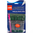 РУЧКА МАСЛЯНАЯ MAXRITER CELLO ЗЕЛЁНАЯ