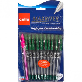 РУЧКА МАСЛЯНАЯ MAXRITER CELLO ЗЕЛЁНАЯ