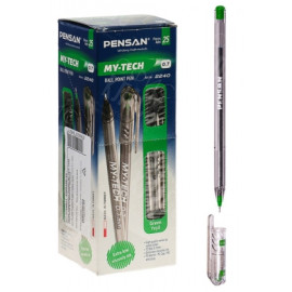 РУЧКА МАСЛЯНАЯ MY-TECH PENSAN ЗЕЛЁНАЯ