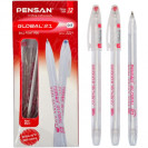 РУЧКА ШАРИКОВАЯ "GLOBAL" 2221 КРАСНАЯ