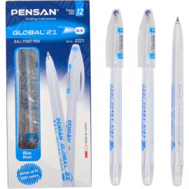 РУЧКА ШАРИКОВАЯ "GLOBAL" 2221 СИНЯЯ 