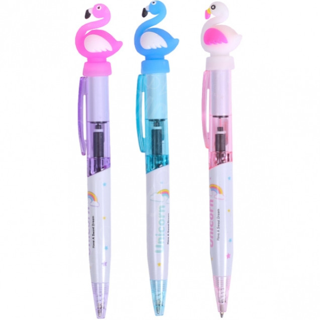 РУЧКА ШАРИКОВАЯ АВТОМАТИЧЕСКАЯ «ФЛАМИНГО»  1118-В СВЕТИТСЯ