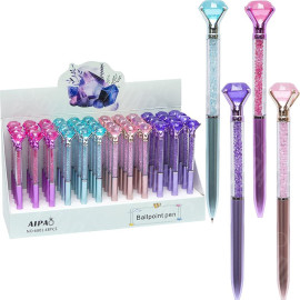 РУЧКА ШАРИКОВАЯ ПОДАРОЧНАЯ "БРИЛЬЯНТ" АВТОМАТИЧЕСКАЯ 6801