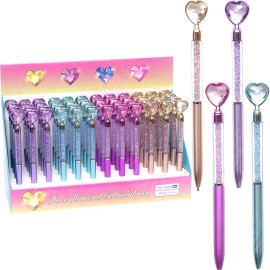 РУЧКА ШАРИКОВАЯ ПОДАРОЧНАЯ "СЕРДЦЕ" АВТОМАТИЧЕСКАЯ 9045 СИНЯЯ