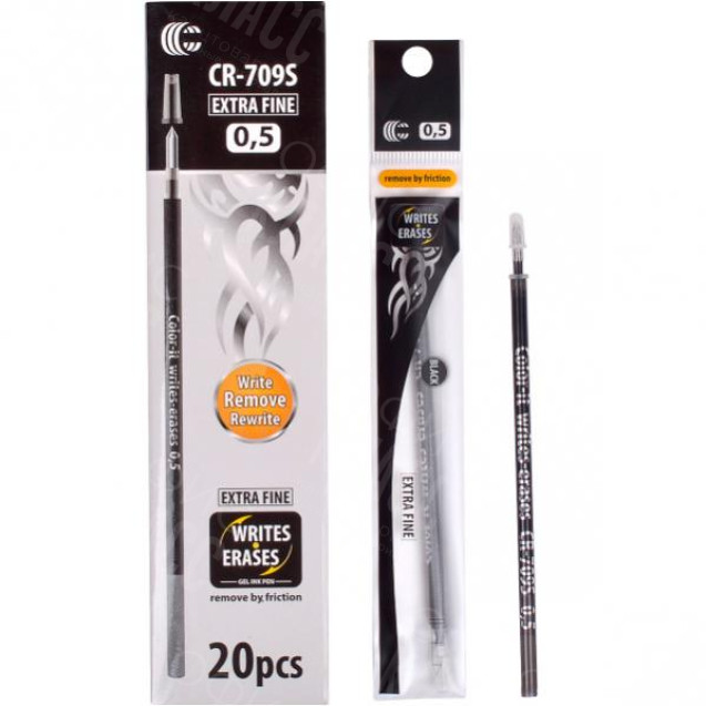 СТЕРЖЕНЬ ПИШЕТ-СТИРАЕТ "ГЕЛЕВЫЙ" ЧЕРНЫЙ