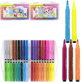 ФЛОМАСТЕР 36 ЦВЕТОВ 204-36 "WATER COLOR PEN" В ПЛАСТИКОМОМ БОКСЕ