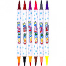 ФЛОМАСТЕР ДВУХЦВЕТНЫЙ 9 ШТУК 18 ЦВЕТОВ 8059–18 В ПЛАСТИКОВОМ БОКСЕ