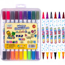 ФЛОМАСТЕР ДВУХЦВЕТНЫЙ 9 ШТУК 18 ЦВЕТОВ 8059–18 В ПЛАСТИКОВОМ БОКСЕ