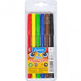ФЛОМАСТЕРЫ  6 ЦВЕТОВ MARCO 1690