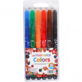 ФЛОМАСТЕРЫ-КИСТЬ 6 ЦВЕТОВ COLORS 1818-6