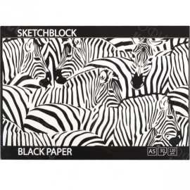 АЛЬБОМ ДЛЯ АКВАРЕЛИ ЧЕРНЫЕ ЛИСТЫ А5 «KRAFT»  30 ЛИСТОВ, 120  Г/М² КЛЕЕНЫЙ АЛЬБОМ ДЛЯ АКВАРЕЛИ ЧЕРНЫЕ ЛИСТЫ А5 «KRAFT»  30 ЛИСТОВ, 120  Г/М² КЛЕЕНЫЙ