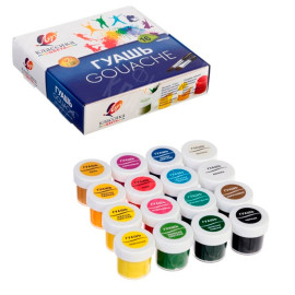 ГУАШЬ 16 ЦВЕТОВ 20МЛ КЛАССИКА 29С 1696-08 ЛУЧ ГУАШЬ 16 ЦВЕТОВ 20МЛ КЛАССИКА 29С 1696-08 ЛУЧ