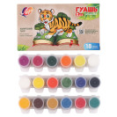 ГУАШЬ 18 ЦВЕТОВ 15МЛ МИНИ ZOO (БЛОК-ТАРА) 29С 1708-08 ЛУЧ
