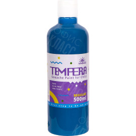 ГУАШЬ КРАСКА GOUACHE 500МЛ 074 "BLUE" 074А