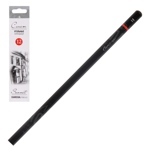 КАРАНДАШ УГОЛЬНЫЙ 12841430 1ШТ СОНЕТ H
