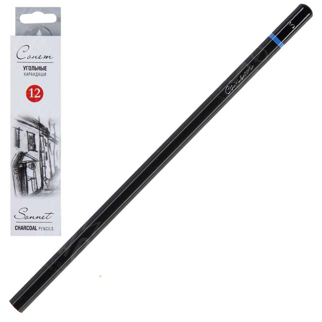 КАРАНДАШ УГОЛЬНЫЙ 12841430 1ШТ СОНЕТ S
