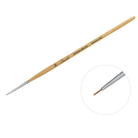 КИСТЬ КОЛОНОК №00 КРУГЛАЯ КОРОТКАЯ РУЧКА 1111000/1112000 СОНЕТ