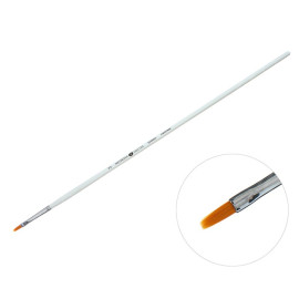 КИСТЬ СИНТЕТИКА №2 ПЛОСКАЯ ДЛИННАЯ РУЧКА 322302 НЕВСКАЯ ПАЛИТРА