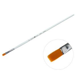 КИСТЬ СИНТЕТИКА №6 ПЛОСКАЯ ДЛИННАЯ РУЧКА 322306 НЕВСКАЯ ПАЛИТРА