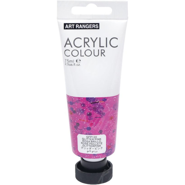 КРАСКА "ART RANGER" ACRYLIC 120 "GLITTER PINK" 75МЛ