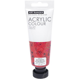 КРАСКА "ART RANGER" ACRYLIC 121 "GLITTER RED" 75МЛ