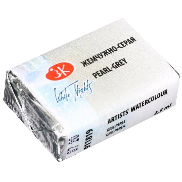 КРАСКА АКВАРЕЛЬНАЯ ЖЕМЧУЖНО-СЕРАЯ (КЮВЕТА) 1911819