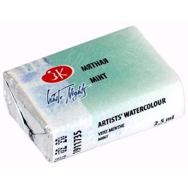 КРАСКА АКВАРЕЛЬНАЯ МЯТНАЯ (КЮВЕТА) 1911735