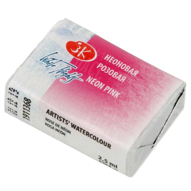 КРАСКА АКВАРЕЛЬНАЯ НЕОНОВАЯ РОЗОВАЯ (КЮВЕТА) 1911368