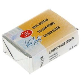 КРАСКА АКВАРЕЛЬНАЯ ОХРА ЖЕЛТАЯ (КЮВЕТА) 1911218