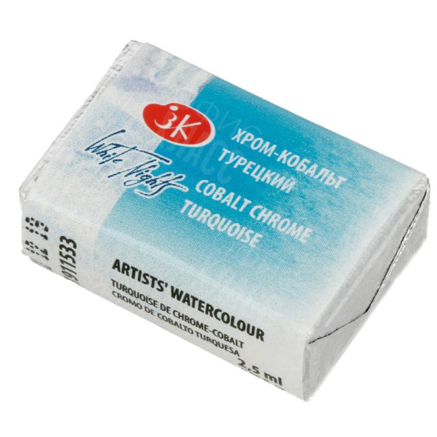 КРАСКА АКВАРЕЛЬНАЯ ХРОМ-КОБАЛЬТ ТУРЕЦКИЙ (КЮВЕТА) 1911533