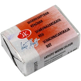 КРАСКА АКВАРЕЛЬНАЯ ШАХНАЗАРСКАЯ КРАСНАЯ (КЮВЕТА)