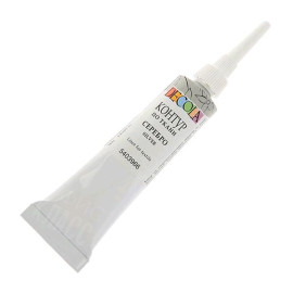 КРАСКА АКРИЛОВАЯ КОНТУР ТКАНЬ СЕРЕБРО 18МЛ DECOLA  5403966