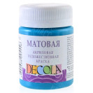 КРАСКА АКРИЛОВАЯ МАТОВАЯ БИРЮЗОВАЯ 50МЛ DECOLA 14328507