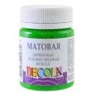 КРАСКА АКРИЛОВАЯ МАТОВАЯ ЗЕЛЕНАЯ СРЕДНЯЯ 50МЛ DECOLA 14328722