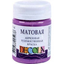КРАСКА АКРИЛОВАЯ МАТОВАЯ СИРЕНЕВАЯ 50МЛ DECOLA 14328616