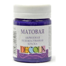 КРАСКА АКРИЛОВАЯ МАТОВАЯ ФИОЛЕТОВАЯ 50МЛ DECOLA 14328607