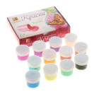 КРАСКИ 12 ЦВЕТОВ АКРИЛОВЫЕ ПЕРЛАМУТРОВЫЕ 15МЛ НАБОР