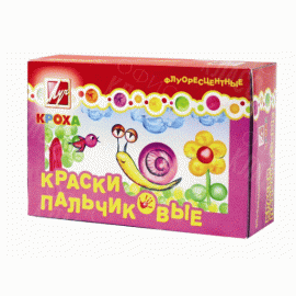 КРАСКИ ДЛЯ РИСОВАНИЯ ПАЛЬЦАМИ 6 ЦВЕТОВ.Х40МЛ ФЛУОР. 24С 1498-08 ЛУЧ
