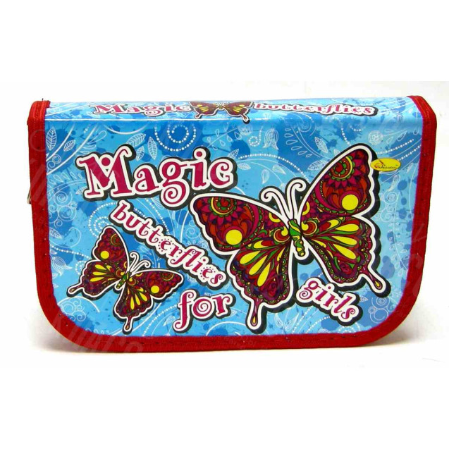 ПЕНАЛ 1 ОТДЕЛЕНИЕ ЛАМИНИРОВАННЫЙ НА ЗМЕЙКЕ