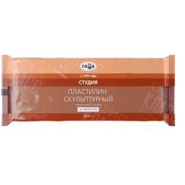 ПЛАСТИЛИН СКУЛЬПТУРНЫЙ ТЕРАКОТОВЫЙ 1КГ МЯГКИЙ ГАММА