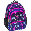 РЮКЗАК ОРТОПЕДИЧЕСКИЙ LEADER CITY "БУКВЫ" M 42*29*15СМ 982499